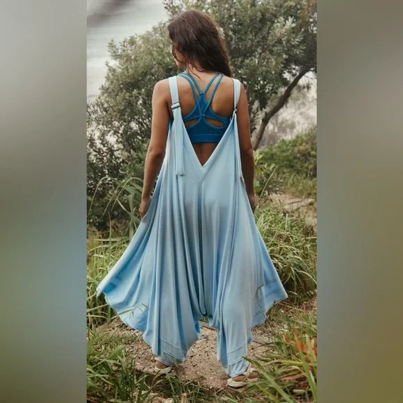 Free People Seven Stars Onesie in Boardwalk Blue!